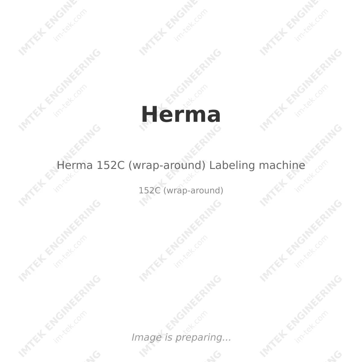 Herma Herma 152C (wrap-around) Labeling machine - 152C (wrap-around)