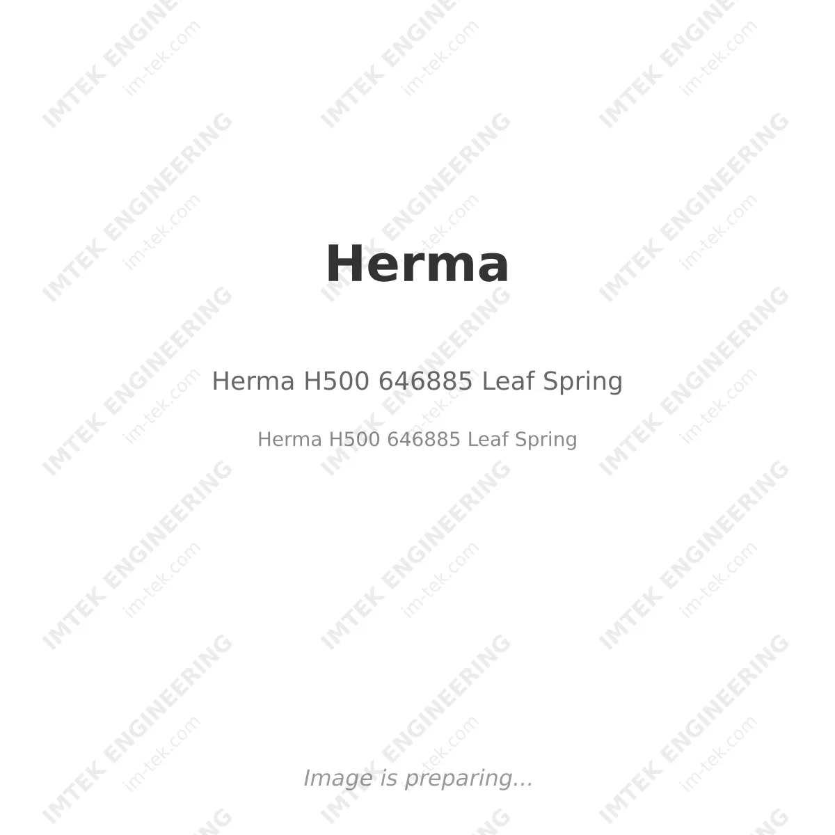 Herma Herma H500 646885 Leaf Spring - Herma H500 646885 Leaf Spring