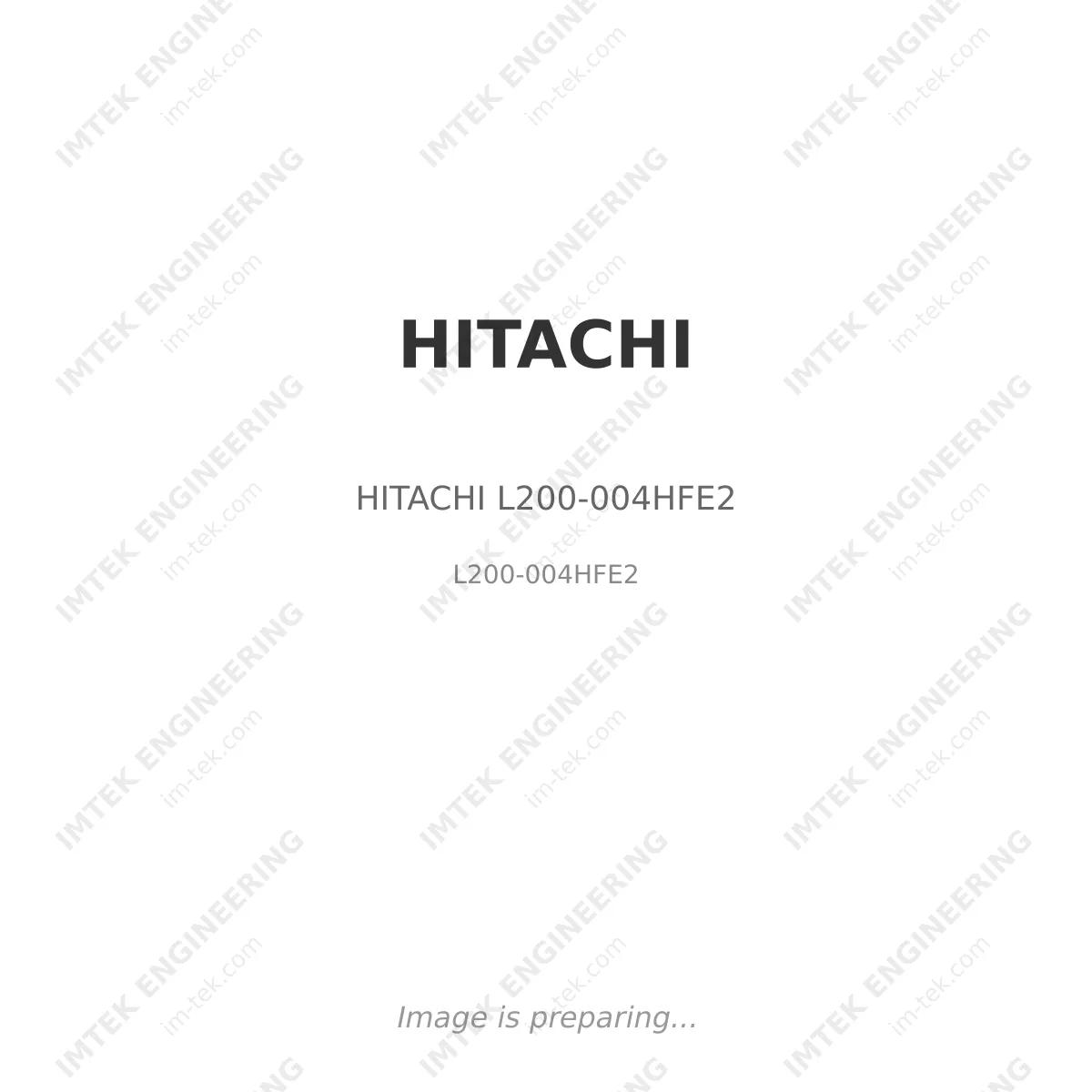HITACHI HITACHI L200-004HFE2 - L200-004HFE2