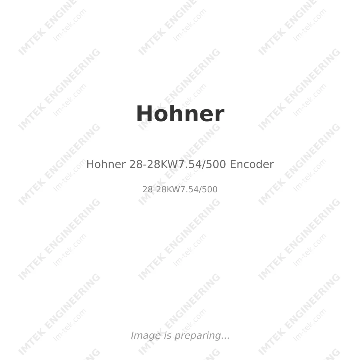 Hohner Hohner 28-28KW7.54/500 Encoder - 28-28KW7.54/500