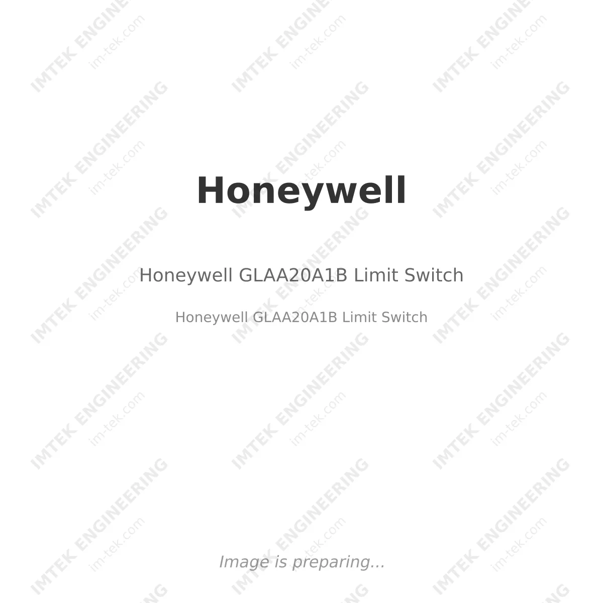 Honeywell Honeywell GLAA20A1B Limit Switch - Honeywell GLAA20A1B  Limit Switch