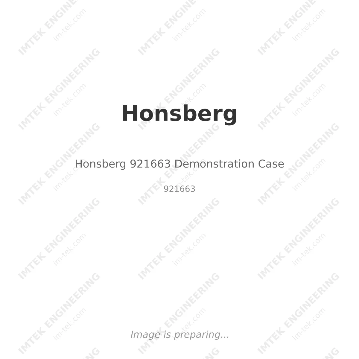 Honsberg Honsberg 921663 Demonstration Case - 921663