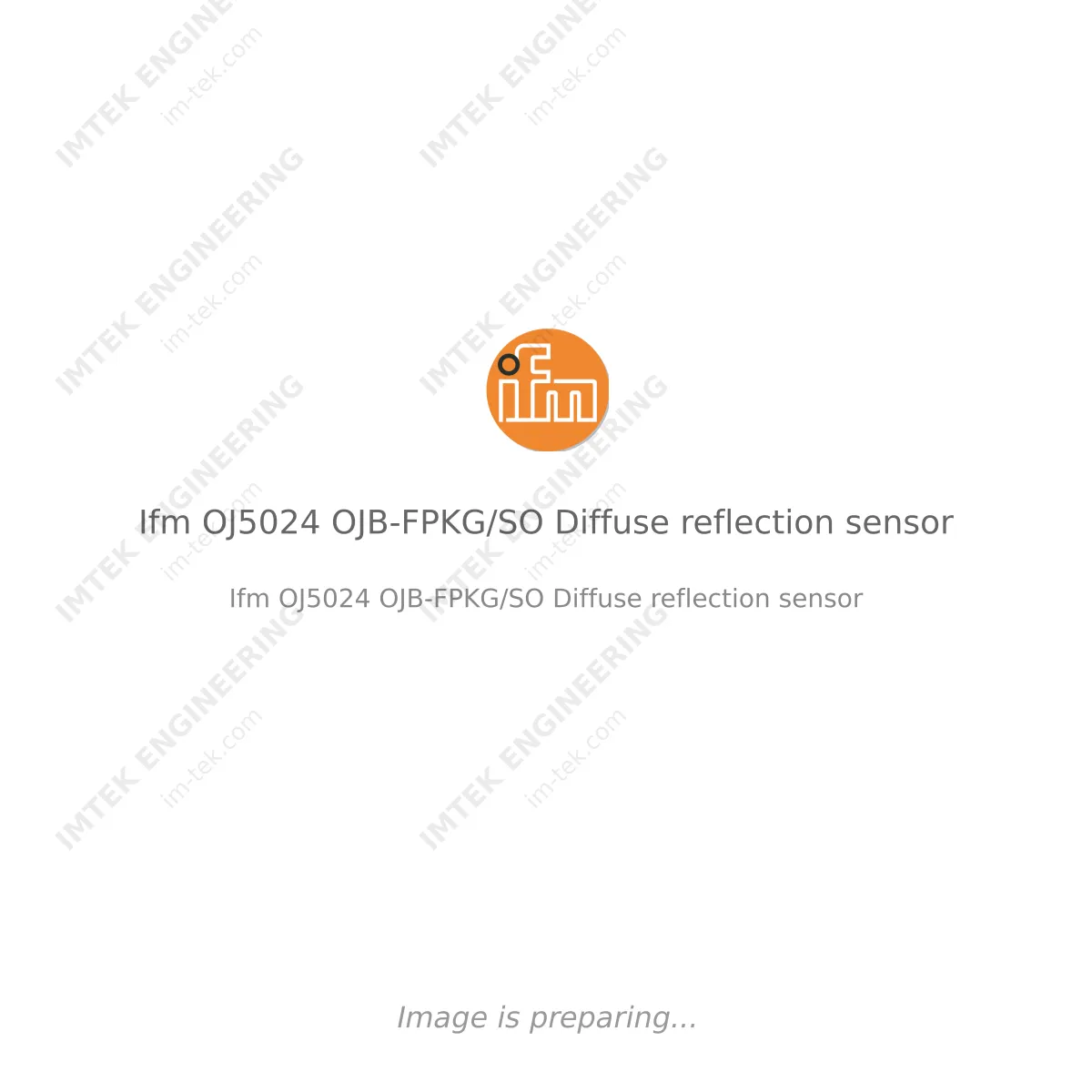 Ifm Ifm OJ5024 OJB-FPKG/SO Diffuse reflection sensor - Ifm OJ5024 OJB-FPKG/SO  Diffuse reflection sensor