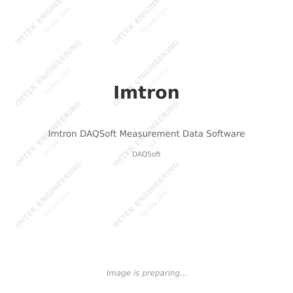 Imtron Imtron DAQSoft Measurement Data Software - DAQSoft