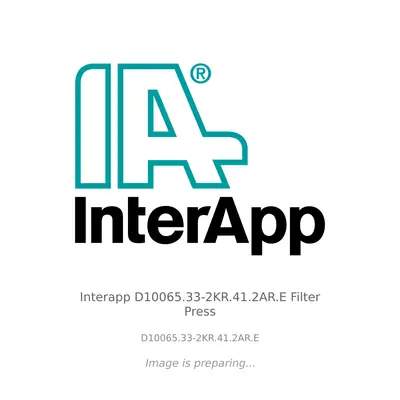 Interapp Interapp D10065.33-2KR.41.2AR.E Filter Press - D10065.33-2KR.41.2AR.E