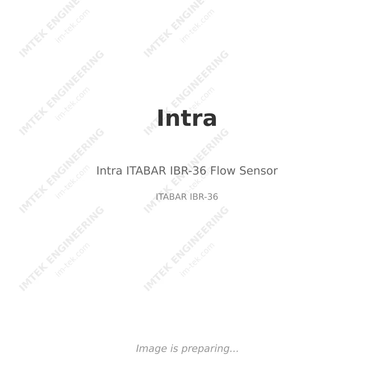 Intra Intra ITABAR IBR-36 Flow Sensor - ITABAR IBR-36