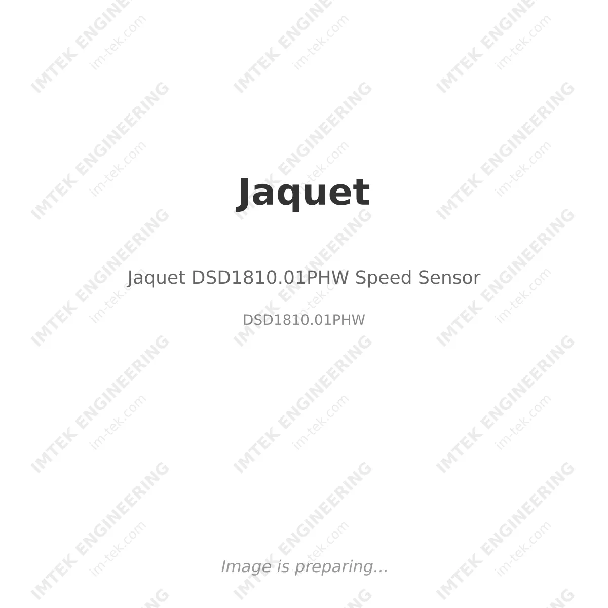 Jaquet Jaquet DSD1810.01PHW Speed Sensor - DSD1810.01PHW