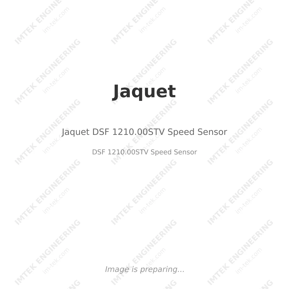 Jaquet Jaquet DSF 1210.00STV Speed Sensor - DSF 1210.00STV Speed Sensor