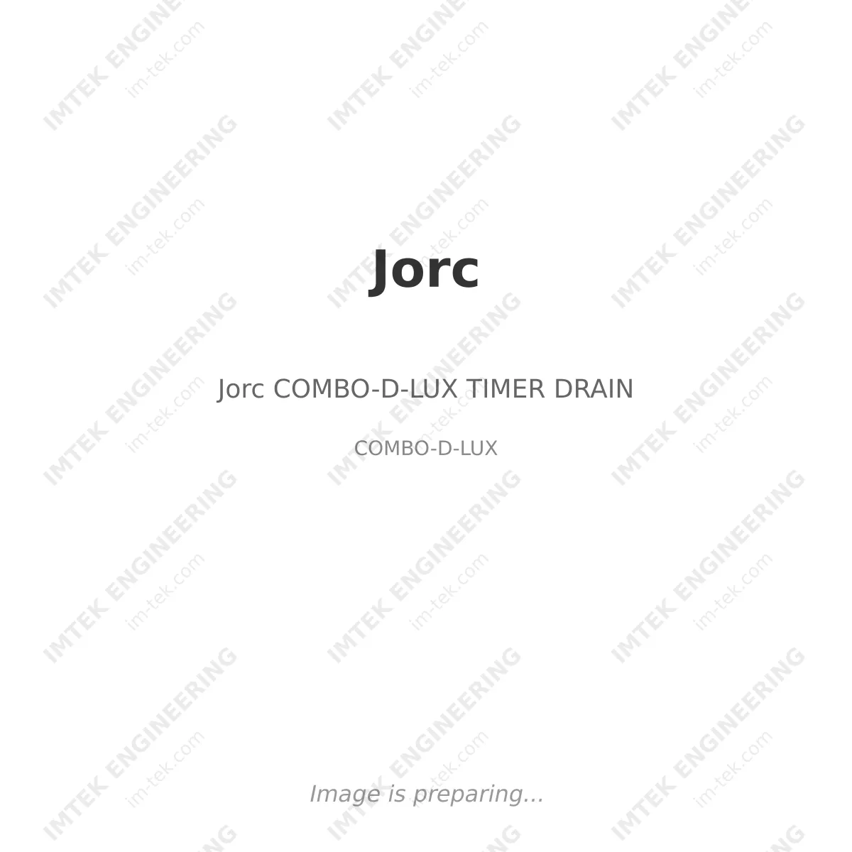 Jorc Jorc COMBO-D-LUX TIMER DRAIN - COMBO-D-LUX