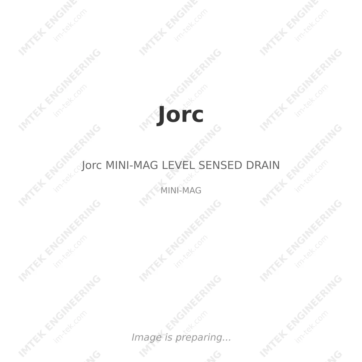 Jorc Jorc MINI-MAG LEVEL SENSED DRAIN - MINI-MAG