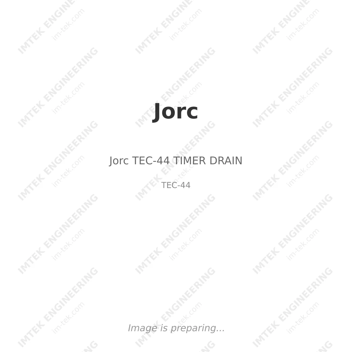 Jorc Jorc TEC-44 TIMER DRAIN - TEC-44