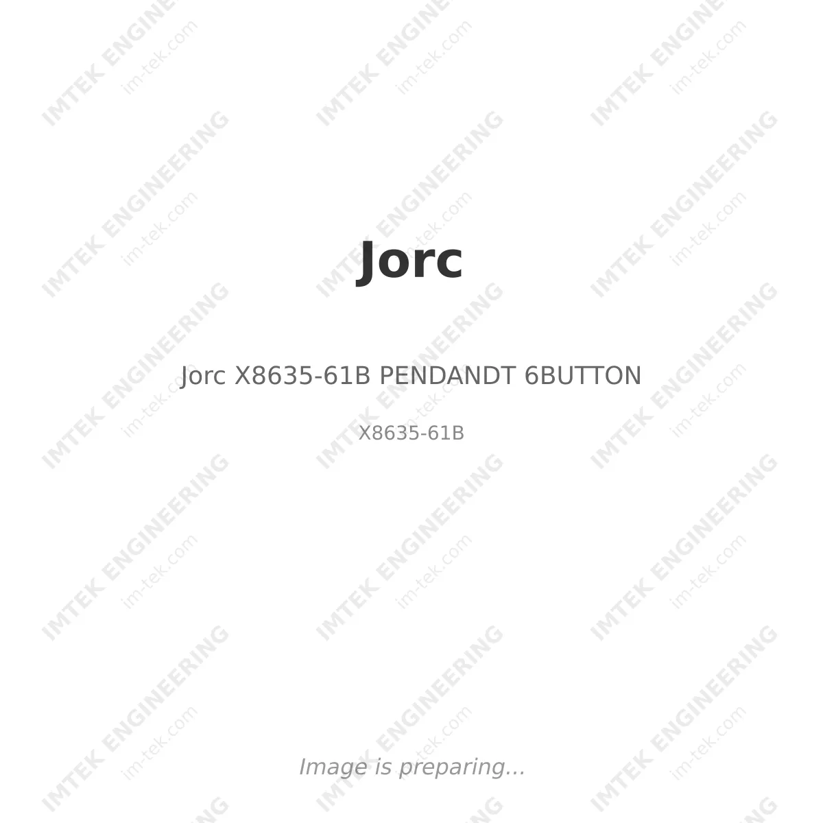 Jorc Jorc X8635-61B PENDANDT 6BUTTON - X8635-61B