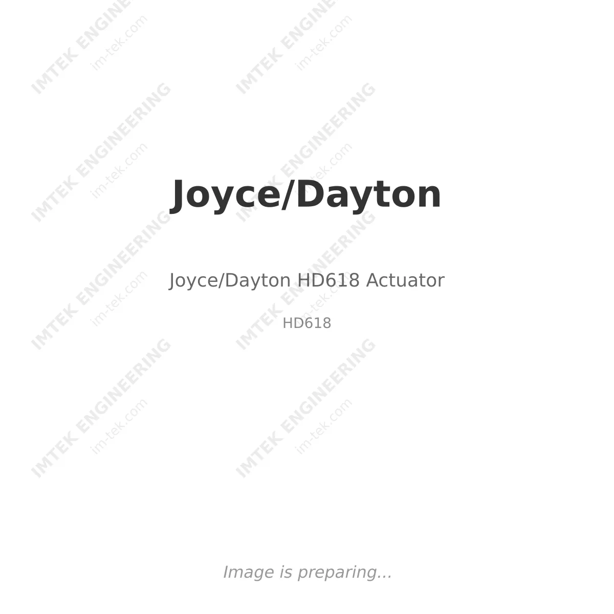 Joyce/Dayton Joyce/Dayton HD618 Actuator - HD618