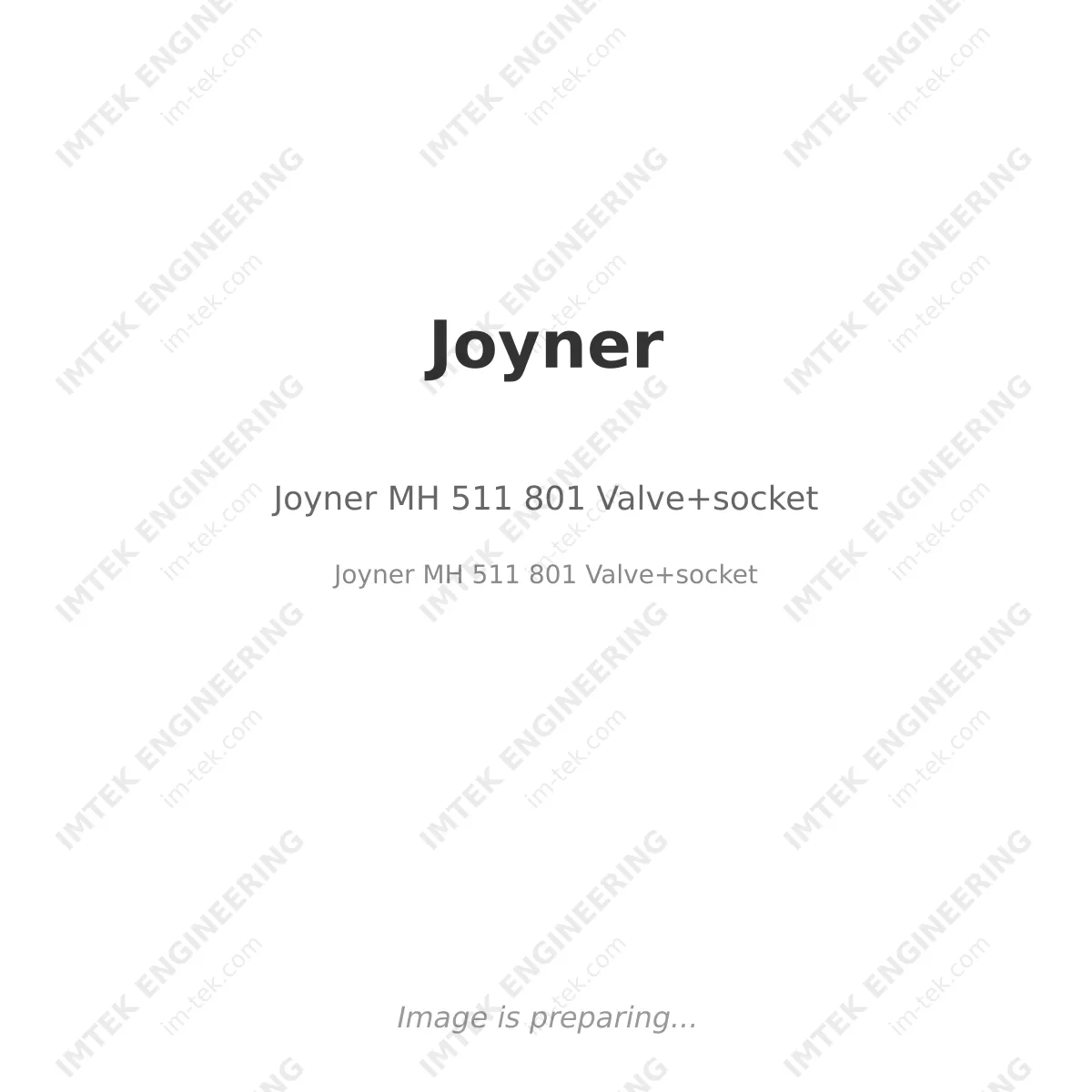 Joyner Joyner MH 511 801 Valve+socket - Joyner MH 511 801 Valve+socket
