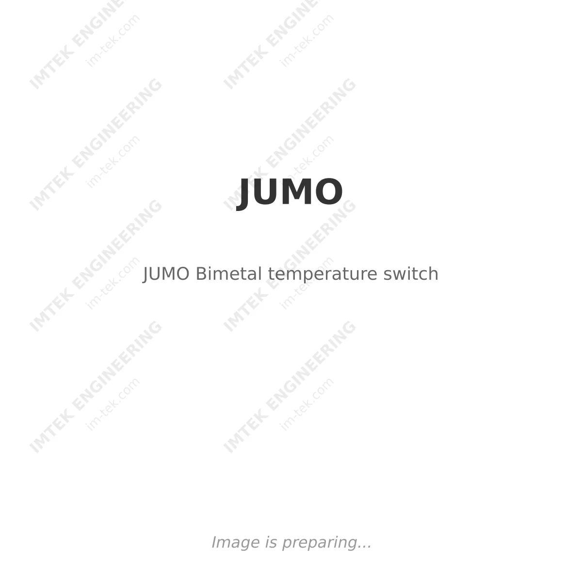 JUMO JUMO Bimetal temperature switch