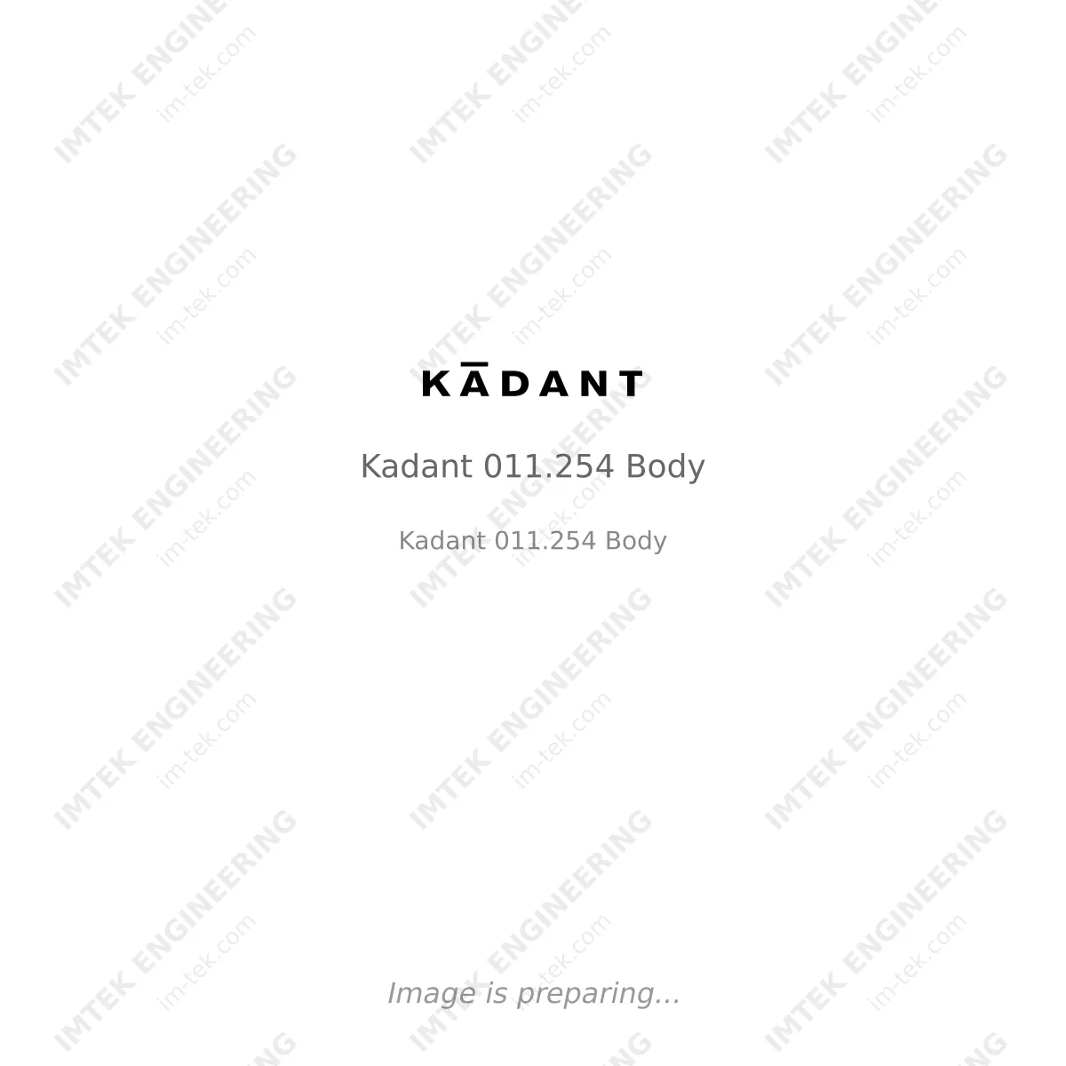 Kadant Kadant 011.254 Body - Kadant 011.254 Body