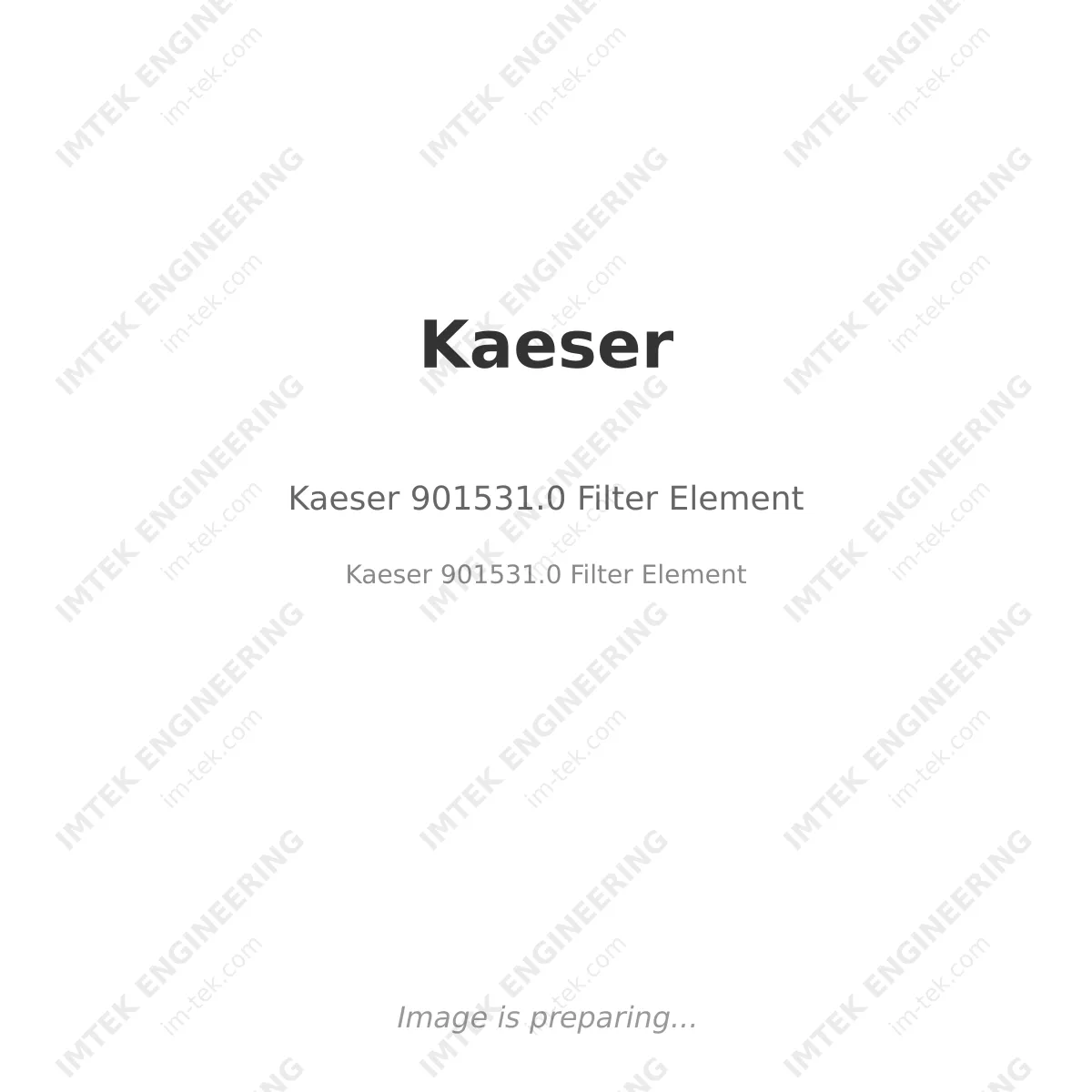 Kaeser Kaeser 901531.0 Filter Element - Kaeser 901531.0 Filter Element