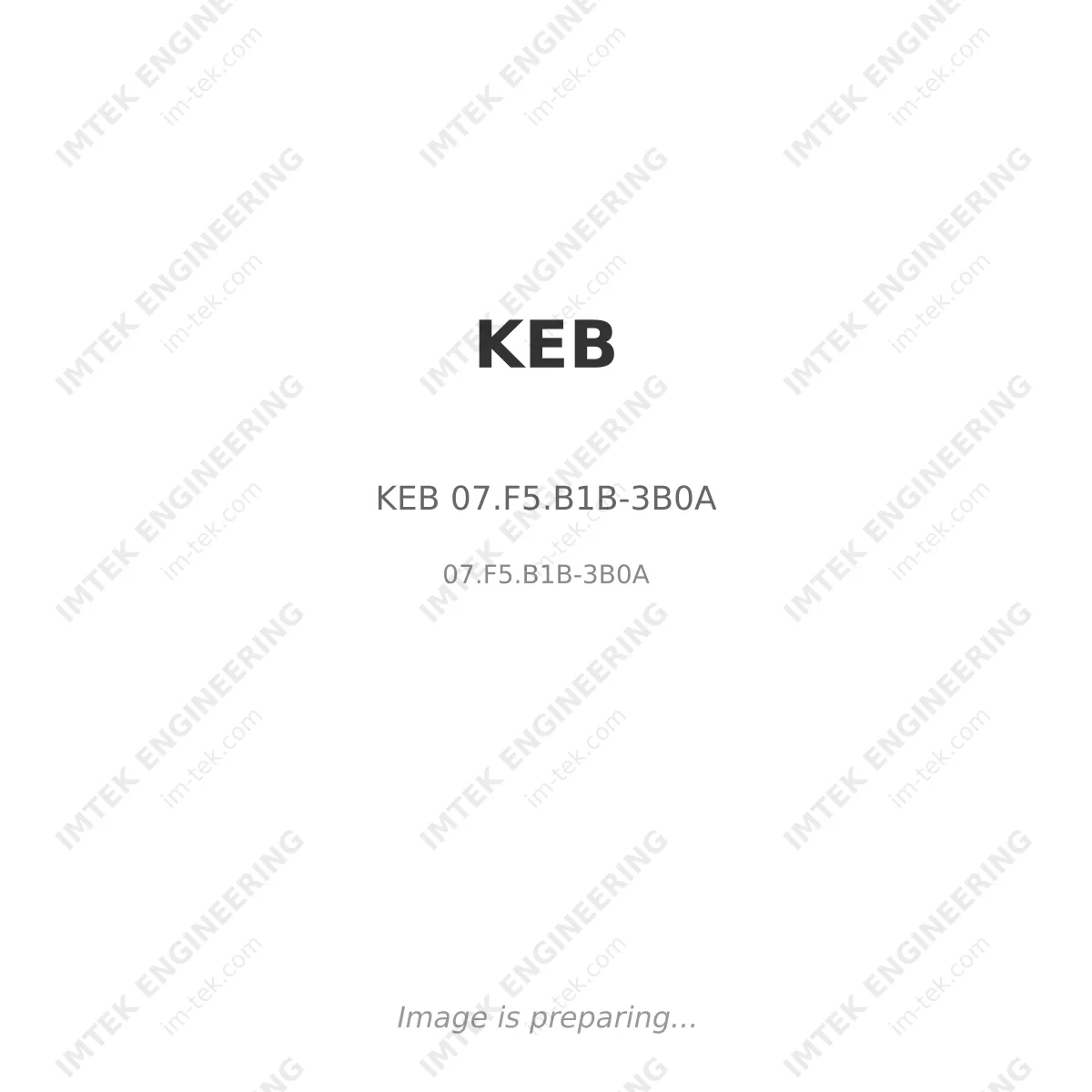 KEB KEB 07.F5.B1B-3B0A - 07.F5.B1B-3B0A