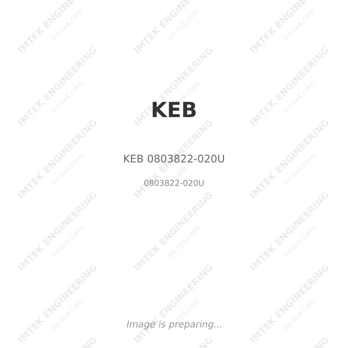 KEB KEB 0803822-020U - 0803822-020U