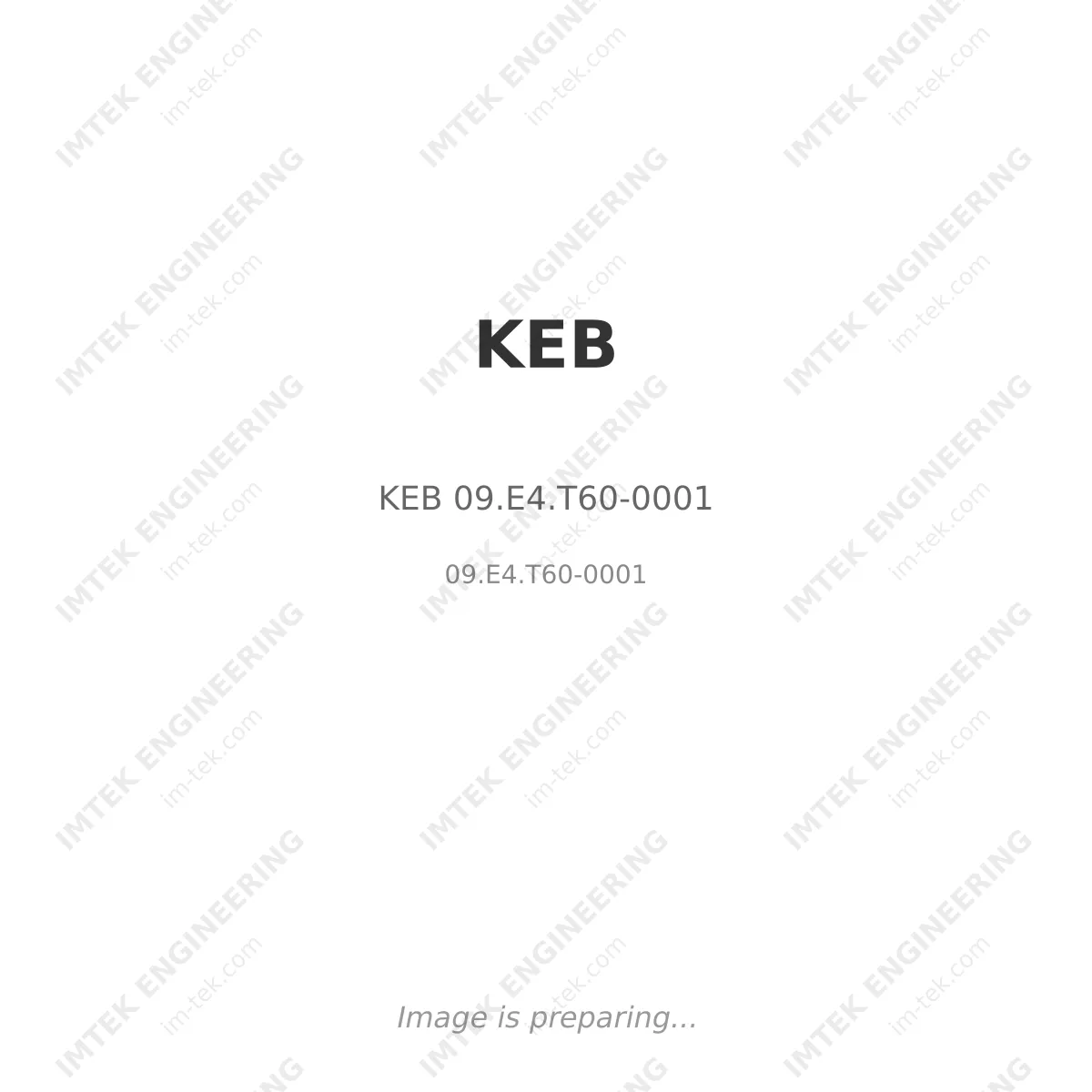 KEB KEB 09.E4.T60-0001 - 09.E4.T60-0001