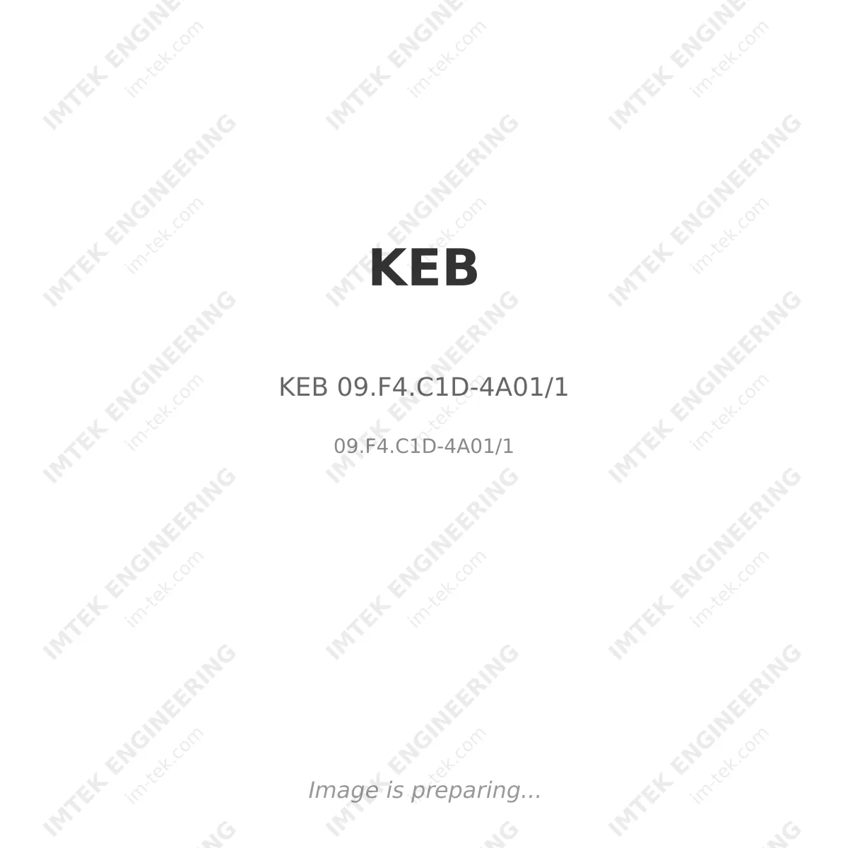 KEB KEB 09.F4.C1D-4A01/1 - 09.F4.C1D-4A01/1