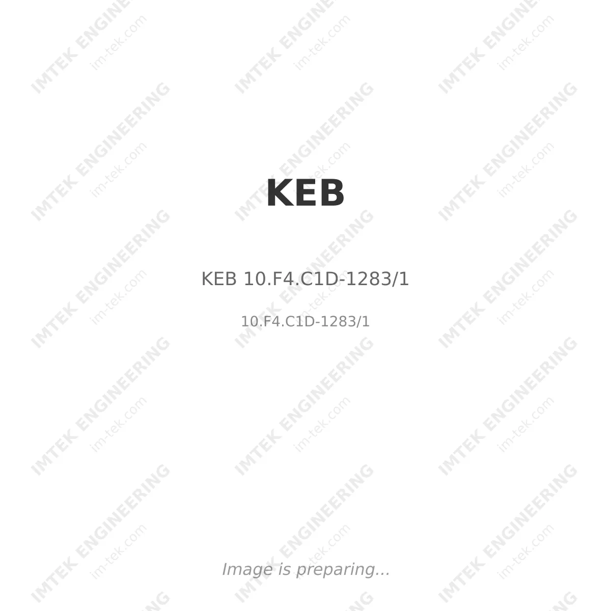 KEB KEB 10.F4.C1D-1283/1 - 10.F4.C1D-1283/1