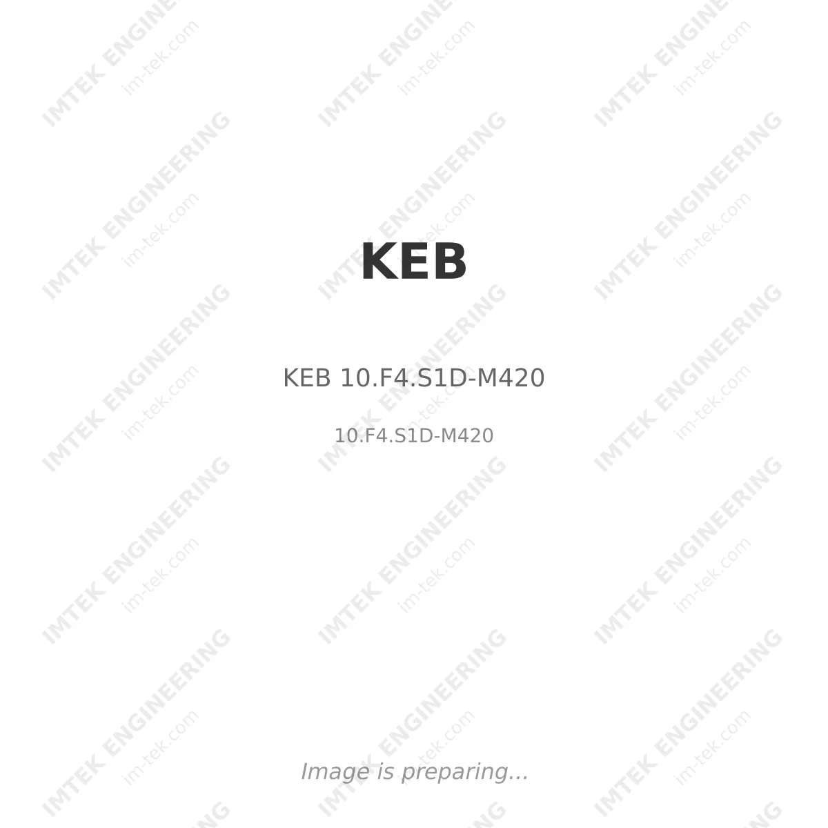 KEB KEB 10.F4.S1D-M420 - 10.F4.S1D-M420