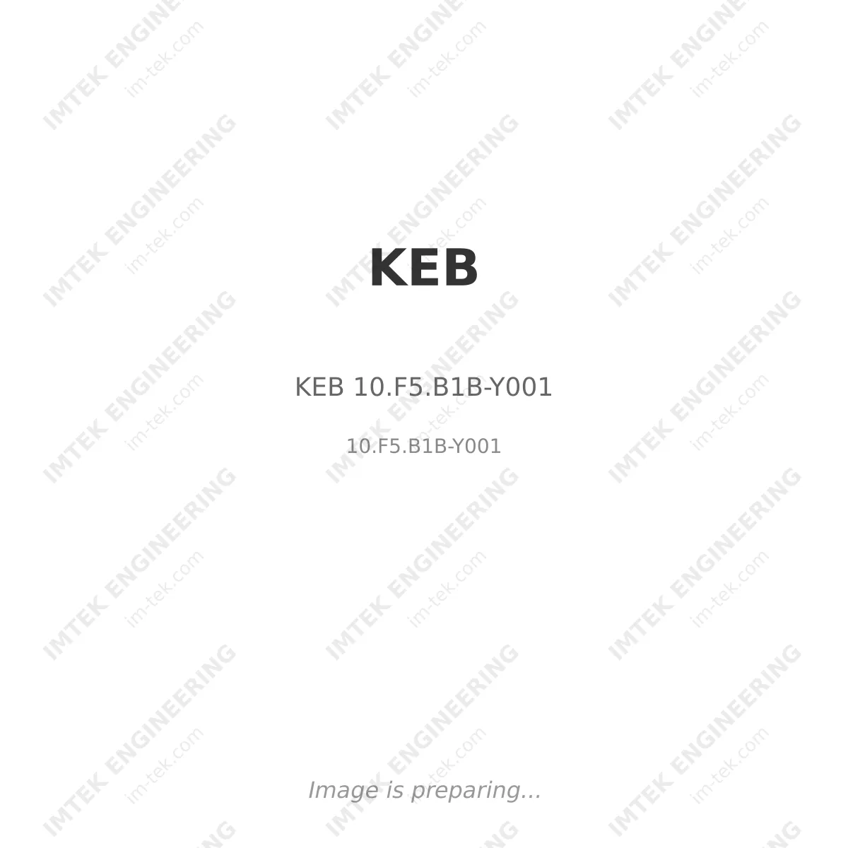 KEB KEB 10.F5.B1B-Y001 - 10.F5.B1B-Y001