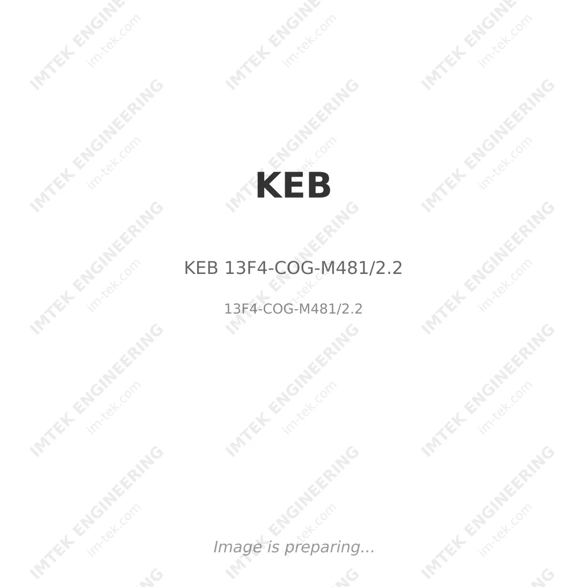 KEB KEB 13F4-COG-M481/2.2 - 13F4-COG-M481/2.2
