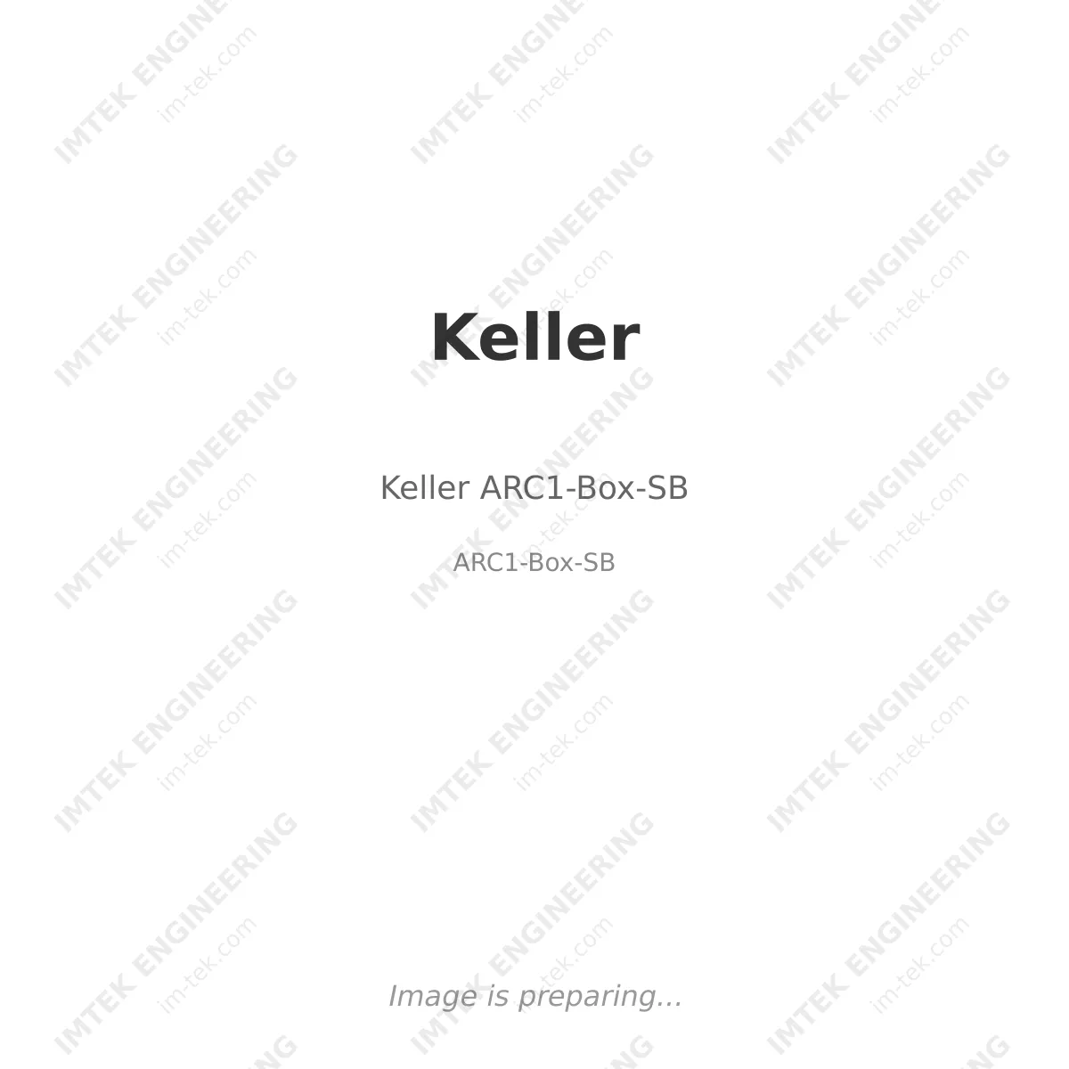 Keller Keller ARC1-Box-SB - ARC1-Box-SB
