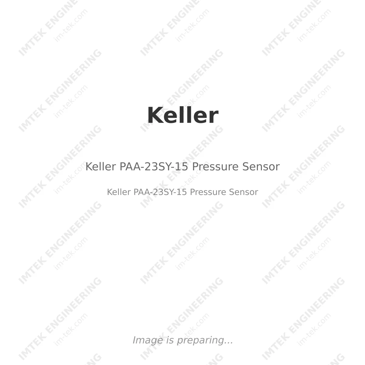 Keller Keller PAA-23SY-15 Pressure Sensor - Keller PAA-23SY-15 Pressure Sensor