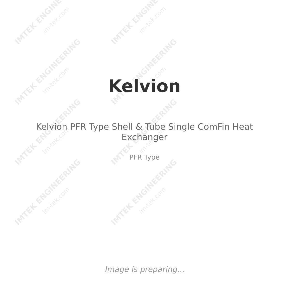 Kelvion Kelvion PFR Type Shell & Tube Single ComFin Heat Exchanger - PFR Type
