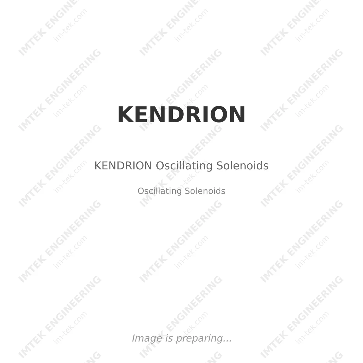 KENDRION KENDRION Oscillating Solenoids - Oscillating Solenoids
