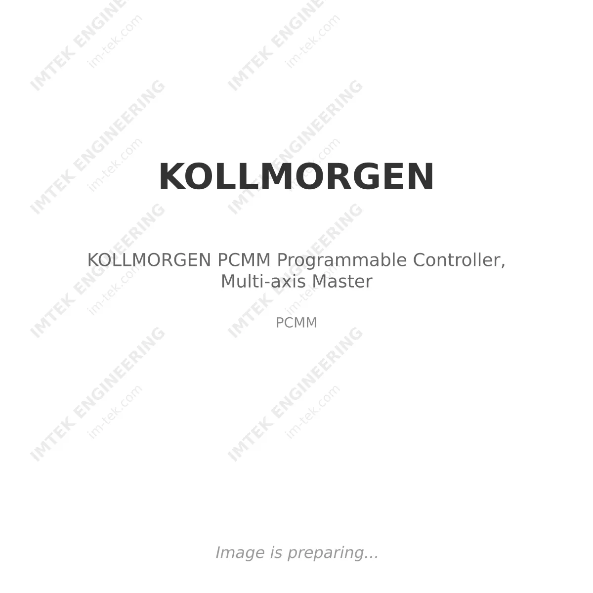 KOLLMORGEN KOLLMORGEN PCMM Programmable Controller, Multi-axis Master - PCMM