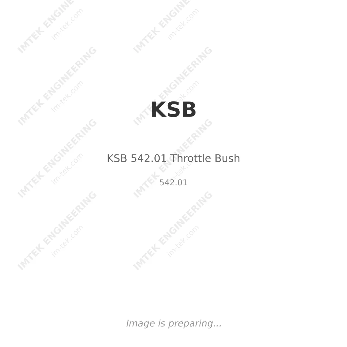 KSB KSB 542.01 Throttle Bush - 542.01