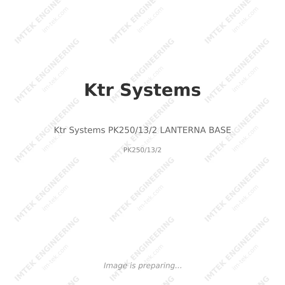Ktr Systems Ktr Systems PK250/13/2 LANTERNA BASE - PK250/13/2