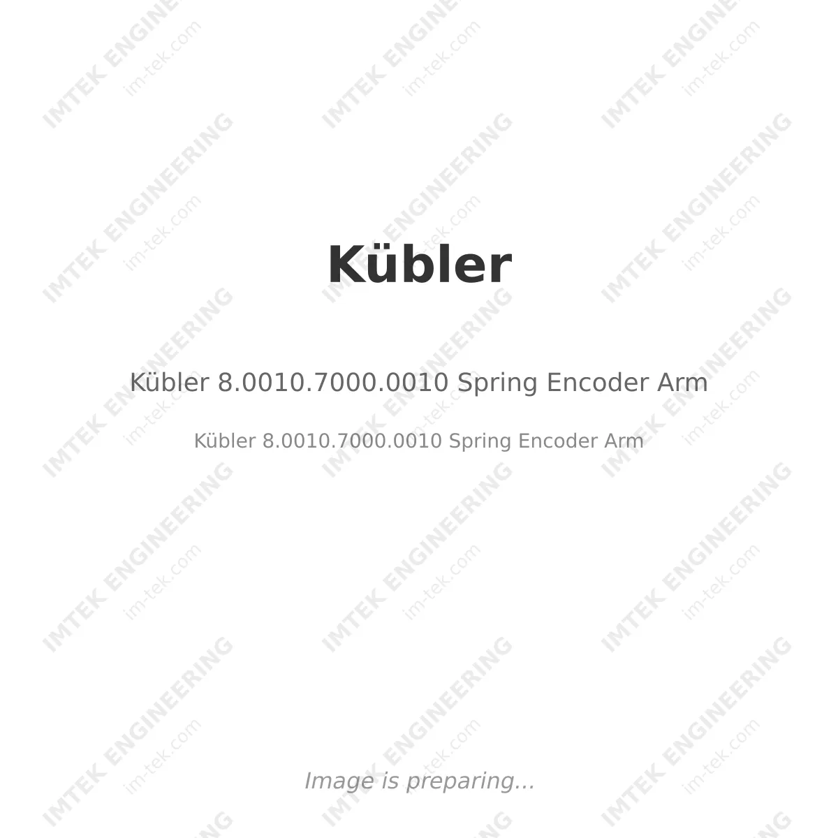 Kübler Kübler 8.0010.7000.0010 Spring Encoder Arm - Kübler 8.0010.7000.0010 Spring Encoder Arm