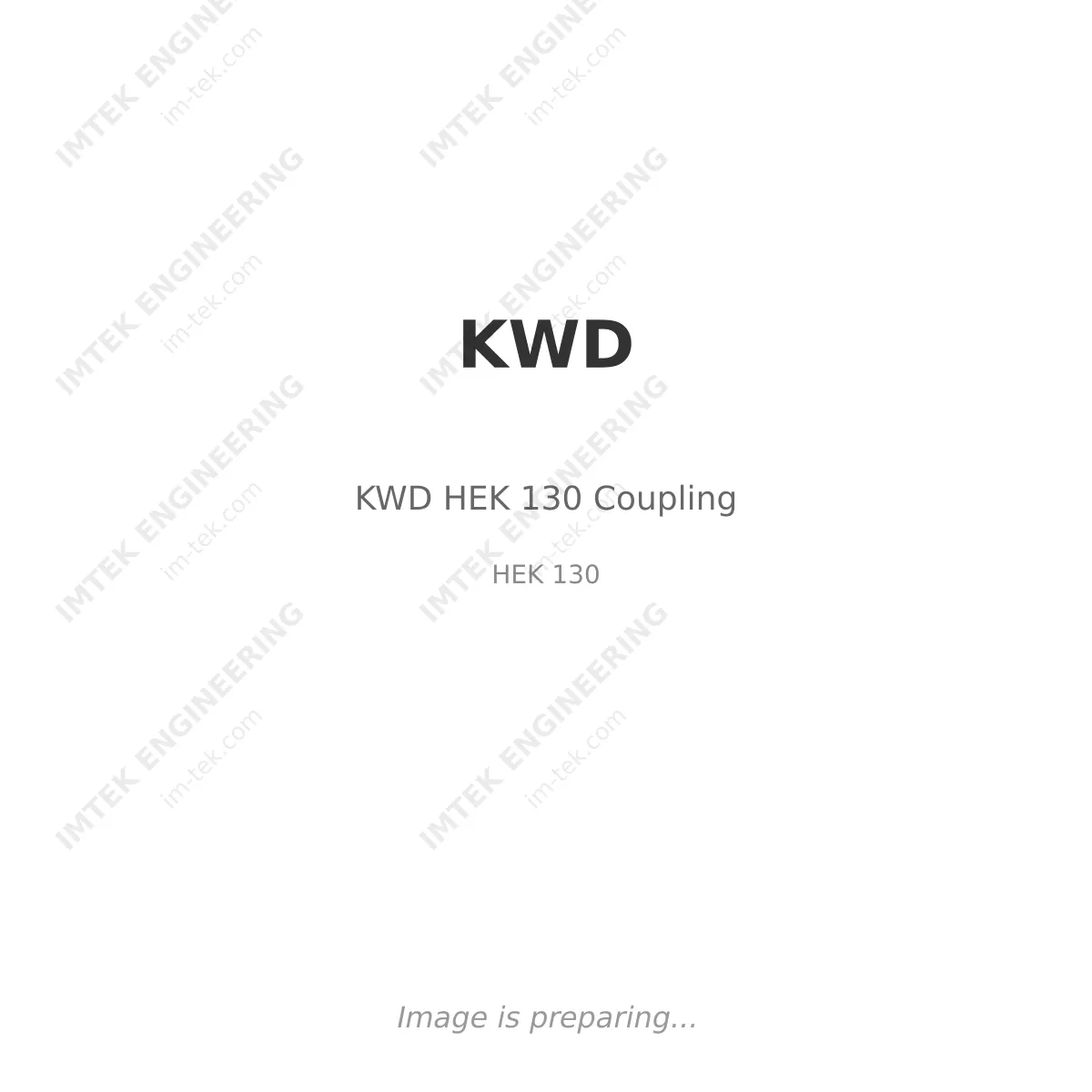KWD KWD HEK 130 Coupling - HEK 130