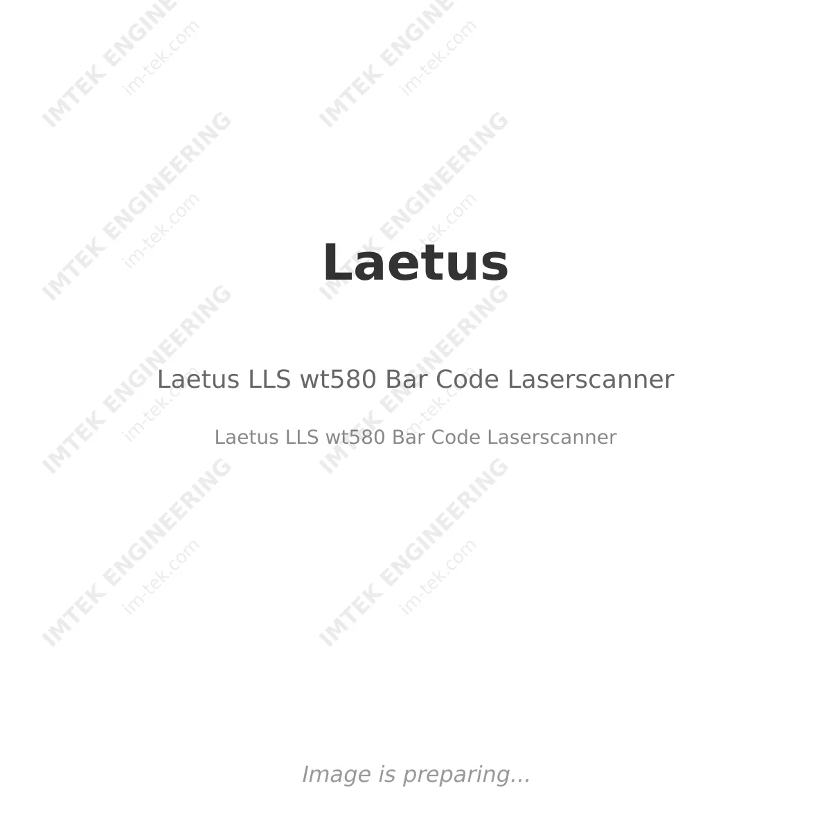 Laetus Laetus LLS wt580 Bar Code Laserscanner - Laetus   LLS wt580  Bar Code Laserscanner