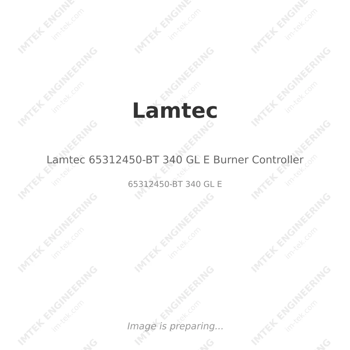 Lamtec Lamtec 65312450-BT 340 GL E Burner Controller - 65312450-BT 340 GL E