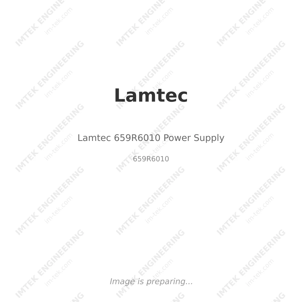Lamtec Lamtec 659R6010 Power Supply - 659R6010