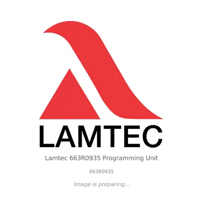 Lamtec Lamtec 663R0935 Programming Unit - 663R0935