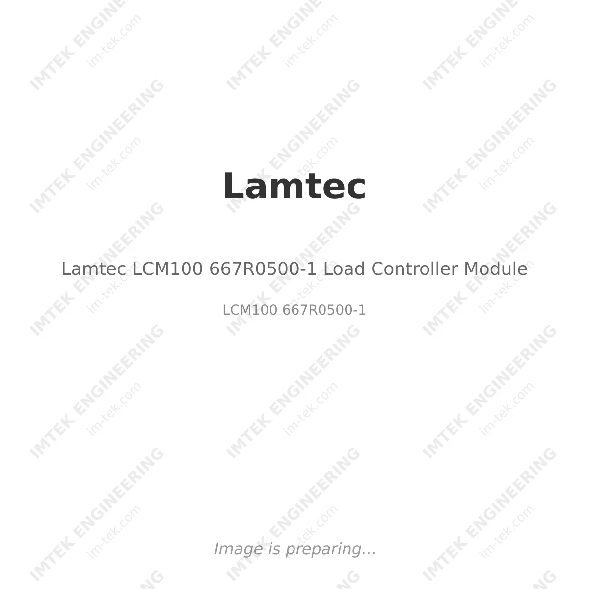 Lamtec Lamtec LCM100 667R0500-1 Load Controller Module - LCM100 667R0500-1