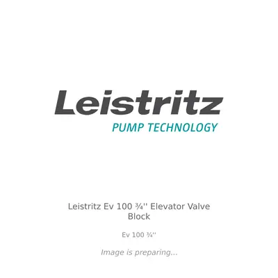 Leistritz Leistritz Ev 100 ¾'' Elevator Valve Block - Ev 100 ¾''