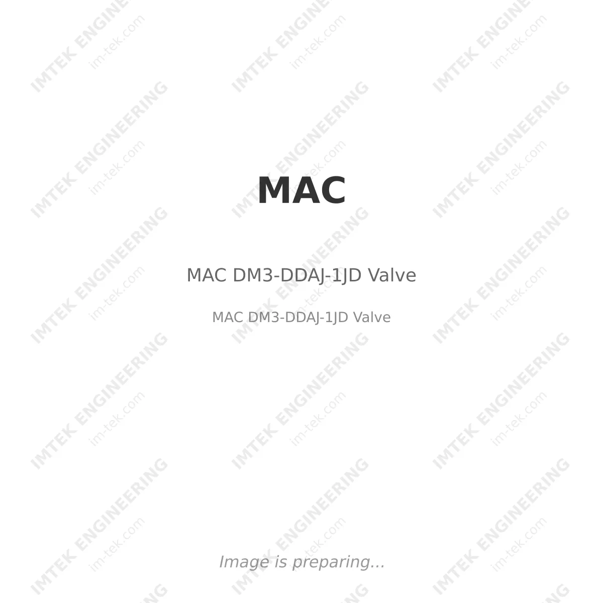 MAC MAC DM3-DDAJ-1JD Valve - MAC DM3-DDAJ-1JD Valve