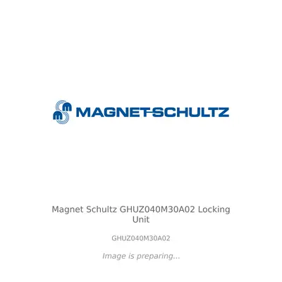 Magnet-Schultz Magnet Schultz GHUZ040M30A02 Locking Unit - GHUZ040M30A02