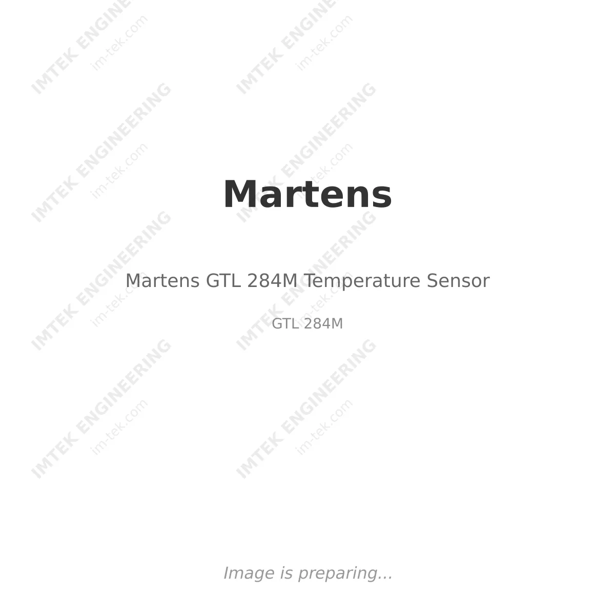 Martens Martens GTL 284M Temperature Sensor - GTL 284M
