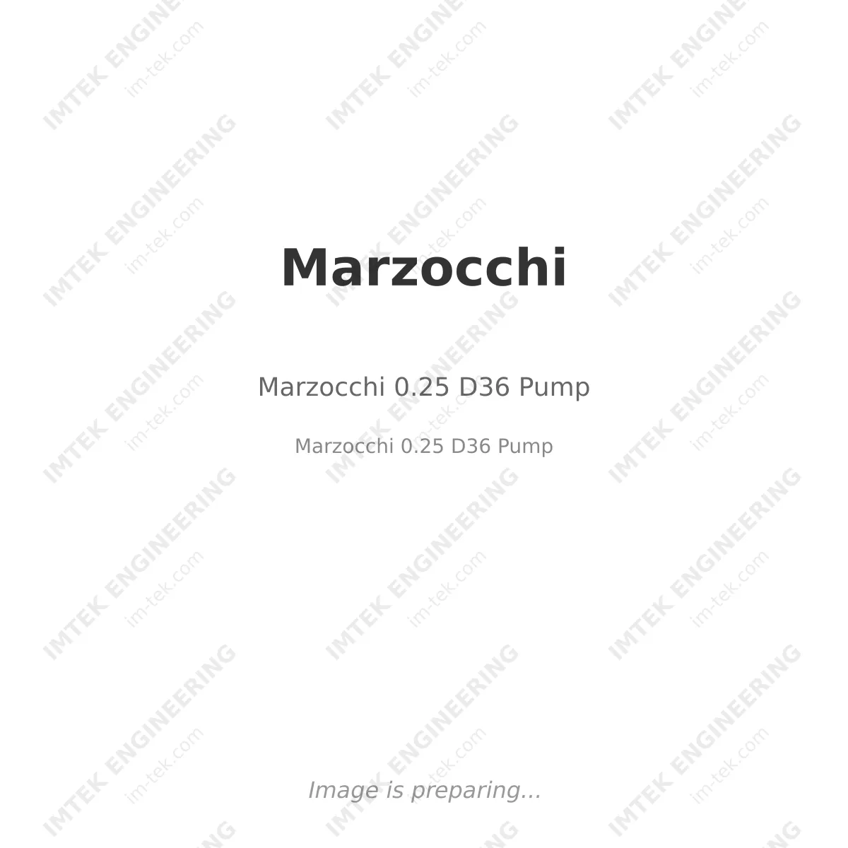 Marzocchi Marzocchi 0.25 D36 Pump - Marzocchi 0.25 D36   Pump