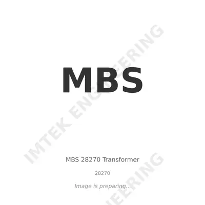 MBS MBS 28270 Transformer - 28270 thumbnail 1