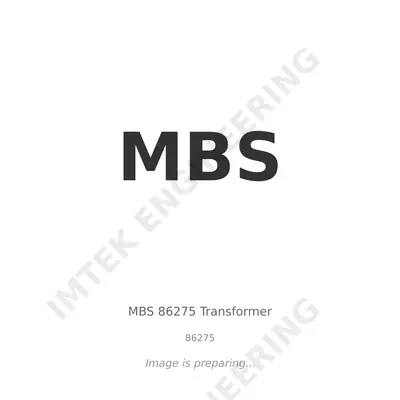 MBS MBS 86275 Transformer - 86275 thumbnail 1